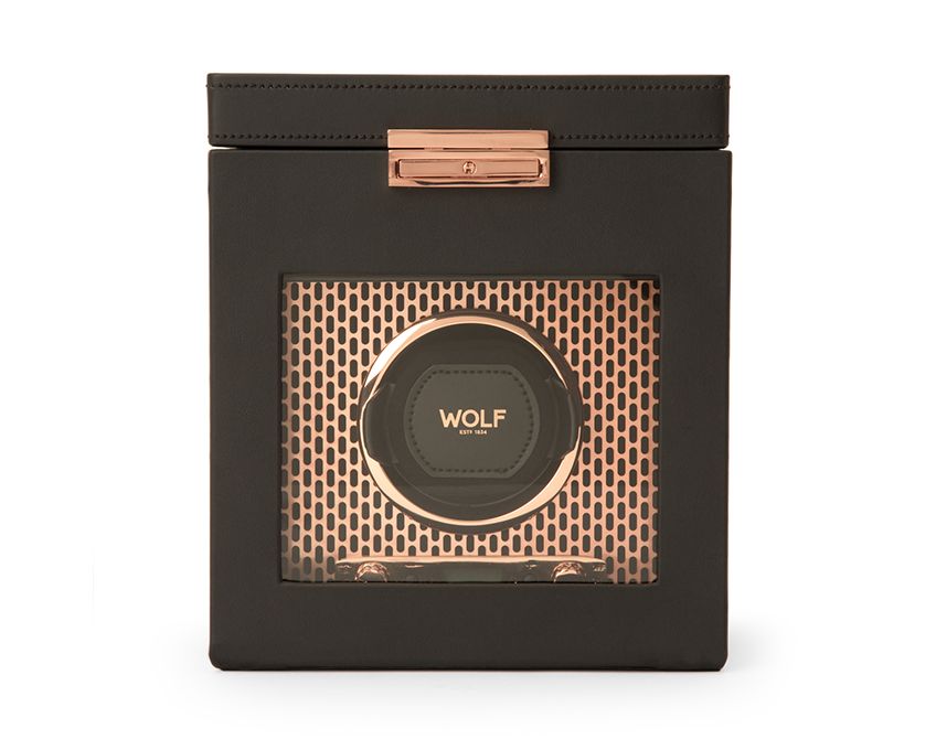 AXIS SINGLE WATCH WINDER WITH STORAGE Copper Wonders of Luxury - Wolf